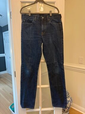 J. Crew Men's Straight-Leg Dark Indigo Jeans